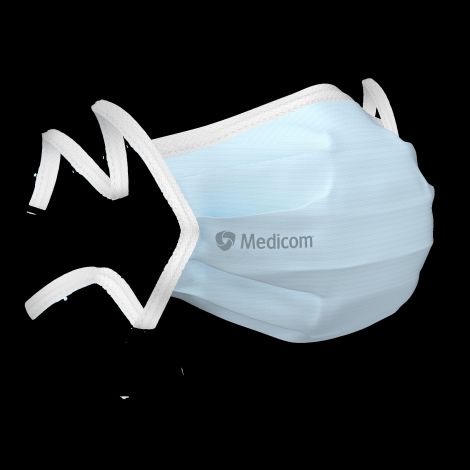 Medicom® SafeMask® Standard Medical maska  na viazanie - modrá,1bal/50ks